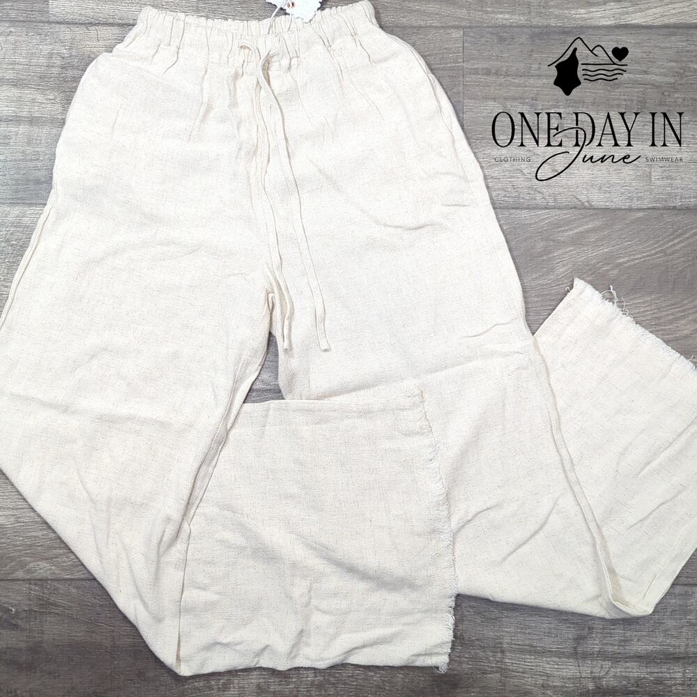 Mooloola Linen Aria Dallas Beach Pants Size 8